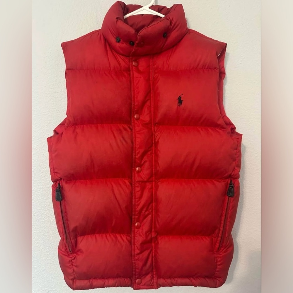 Vintage 90s Polo Ralph Lauren Quilted Puffer Mens Sz S Down Vest Jacket